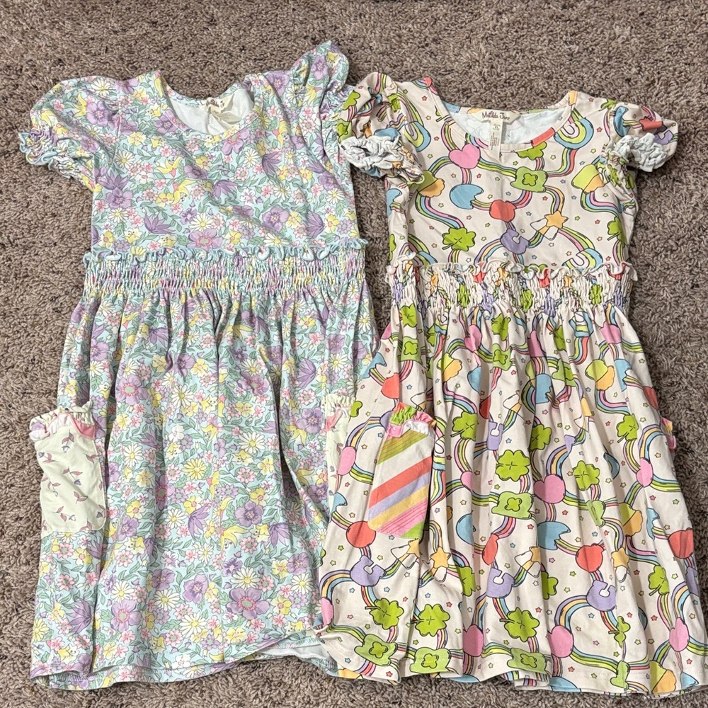 Matilda Jane Pastel and Multicolor Kids Dresses